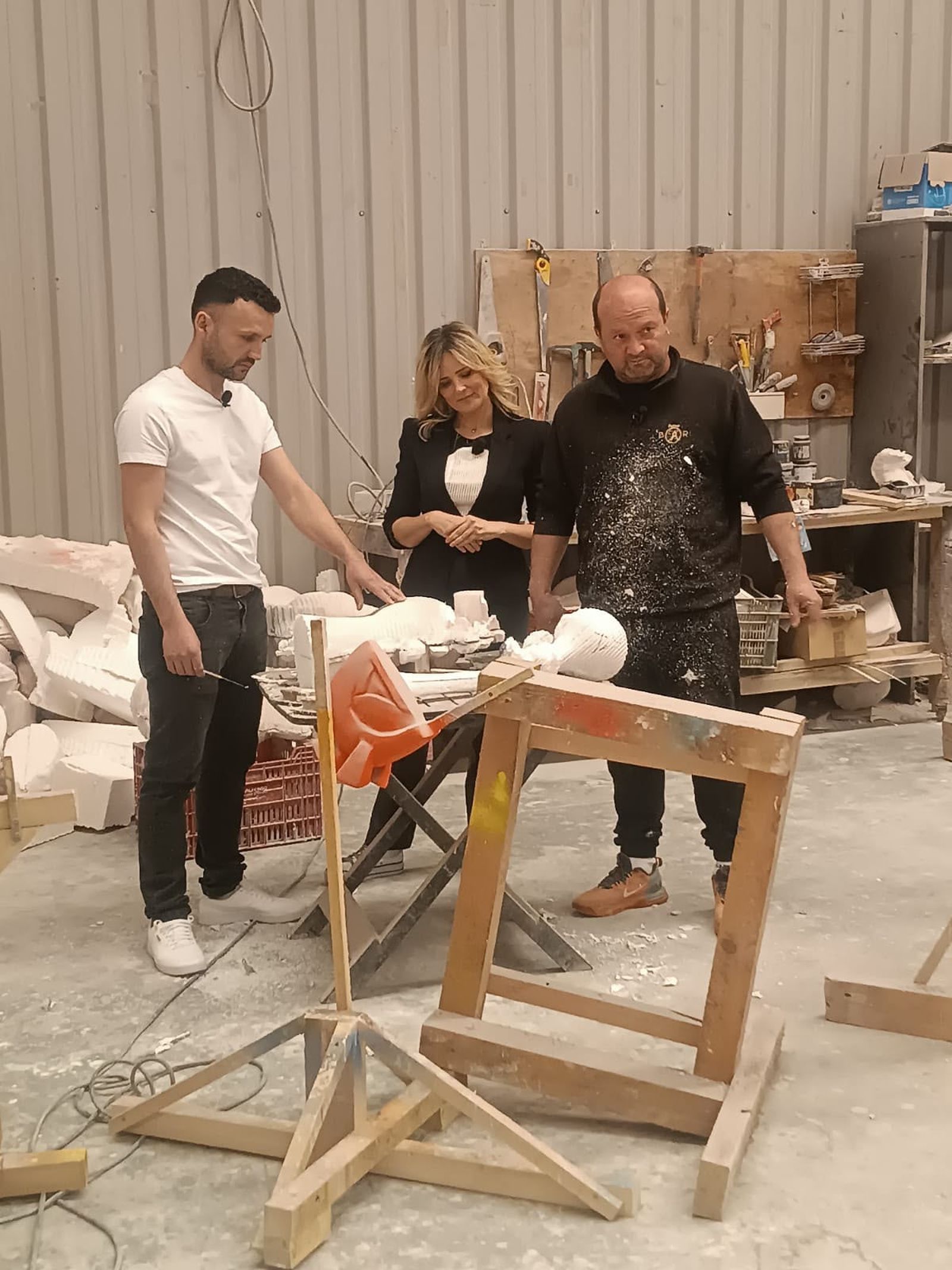 El taller de l'artista Alcides Galeano