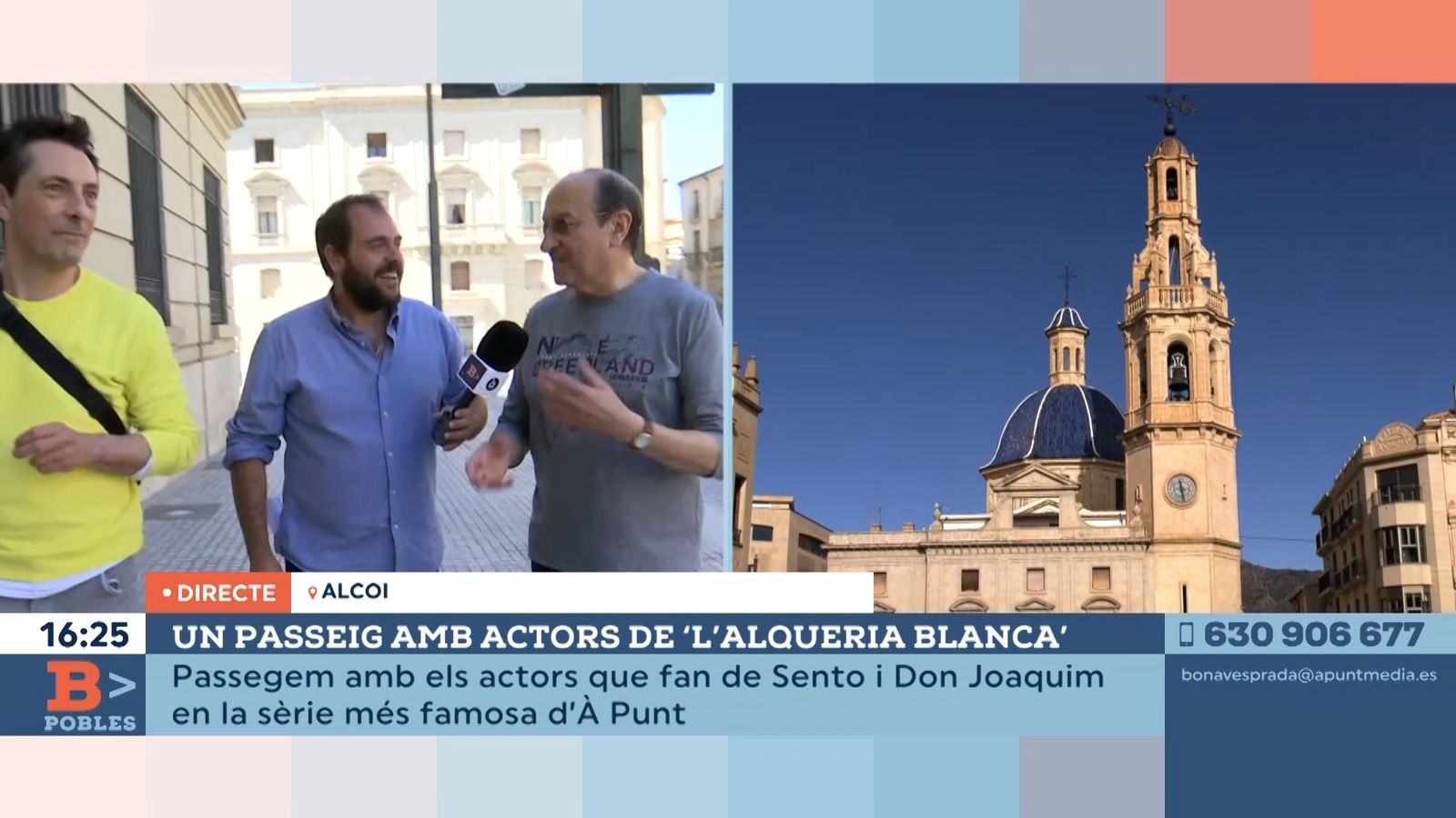11.05.2022 | Un passeig per Alcoi amb actors de ‘L’Alqueria Blanca’