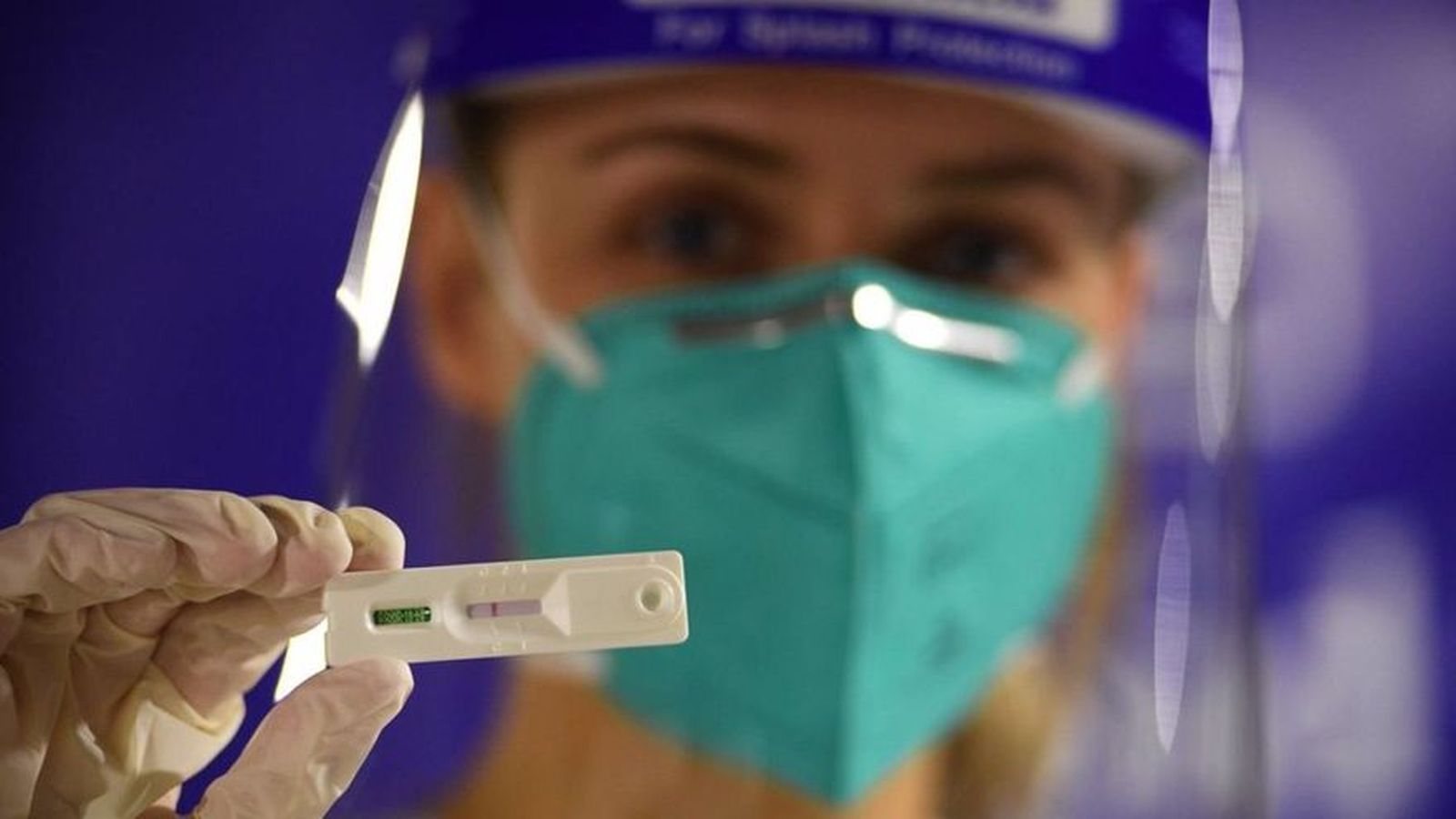 Imatge d'arxiu d'un test d'antígens