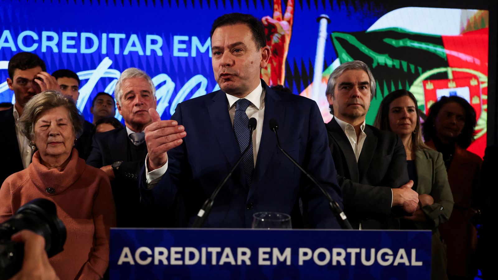 Luis Montenegro, líder d'AD, valora les eleccions a Portugal