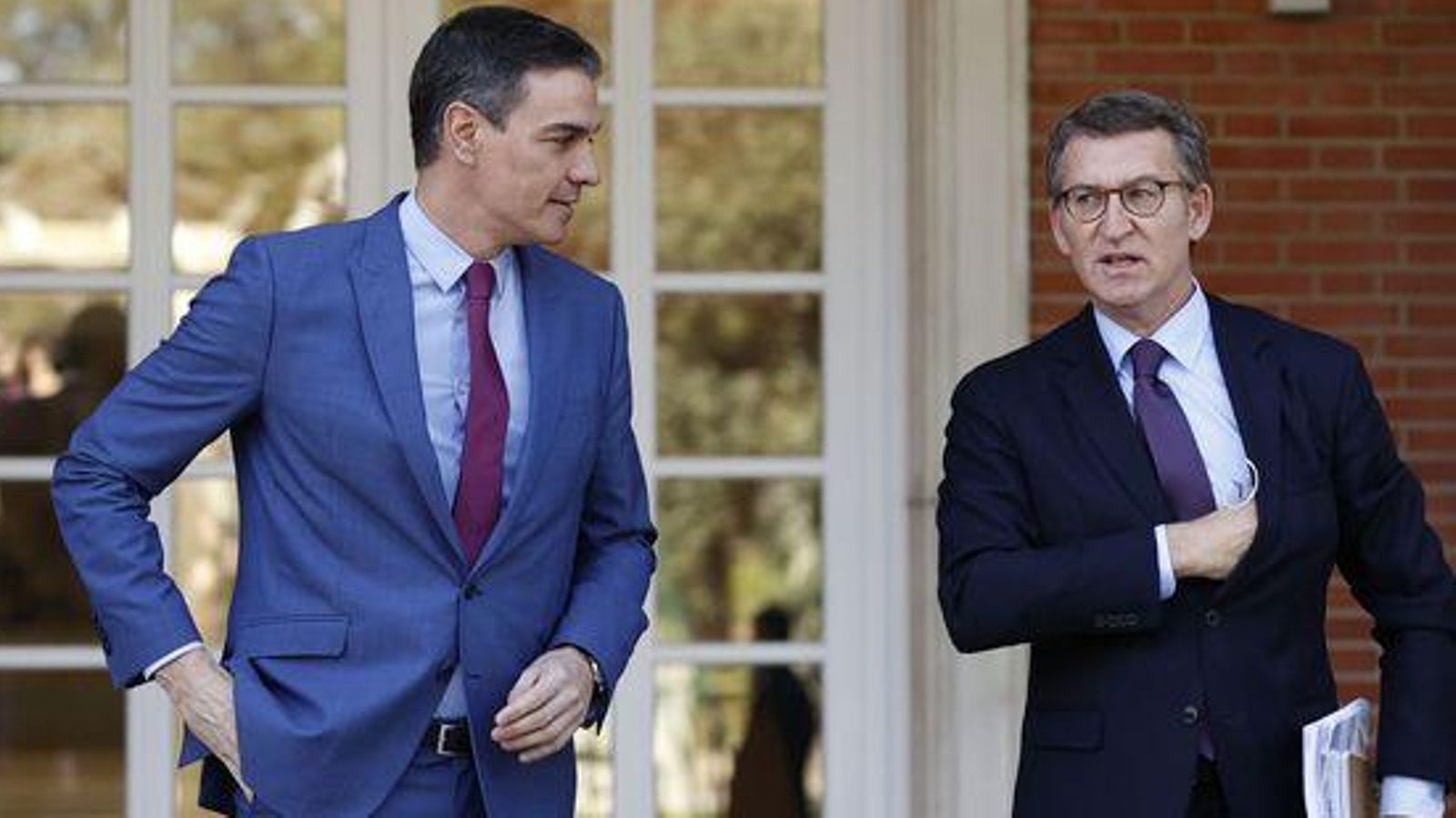 El president, Pedro Sánchez, i el líder del PP, Alberto Núñez Feijóo en una imatge d'arxiu