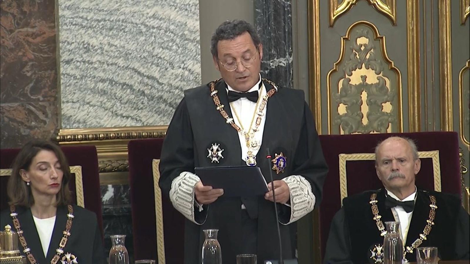 El fiscal general de l'Estat, Àlvaro García Ortíz, durant el discur d'obertura de l'any judicial