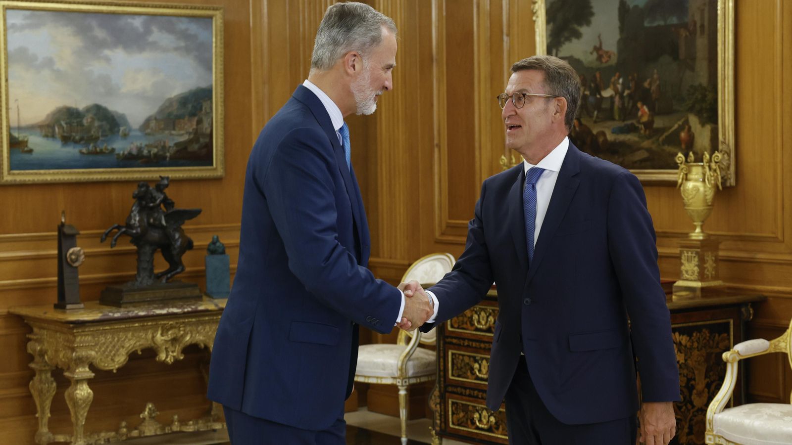 El rei Felip VI rep Alberto Núñez Feijóo